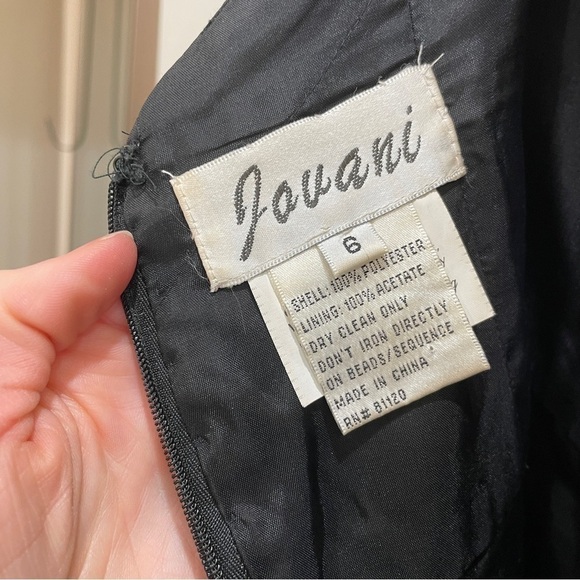 Jovani Formal Gown Jeweled Waist Backless Halter Dress Size 6 - Picture 10 of 12